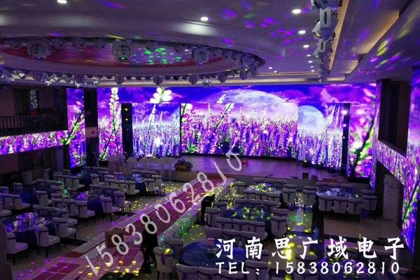 河南南阳某酒店室内p5全彩LED显示屏